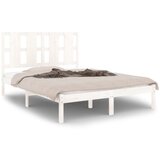 Furnova Posteljni okvir brez vzmetnice bel 140x190 cm trdna borovina, (21939820) | Shoptok.si