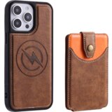 Chameleon Gumiran magnetni ovitek z žepkom (TPUL Chester + Pocky) za Apple iPhone 15 Pro Max, rjav | Shoptok.si