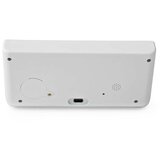 Nedis WCACQ20WT - Budilnik sa LCD ekranom i bežičnim punjačem 15W/5V, u beloj boji | Eponuda.com