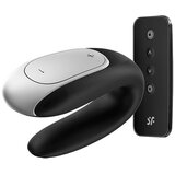Satisfyer Vibrator za pare Double Fun, črn Cene