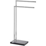Wenko 20461100 - stalak za peškire noble 45,5x82 cm hrom/crna Cene