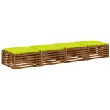  Jastučići za sjedalo od 4 dijela SOEST 4 kom. 100% poliester | shoptok.hr