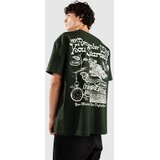 Dravus Positive Message Boxy T-shirt forest green Cene