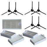 INORCO 6X Stranska krtaa + 5X Filter kompatibilen Lidl SilverCrest SSR 3000 A1 Robotski sesalnik Dodatki Sesalnik+qwl, (21984389) | Shoptok.si