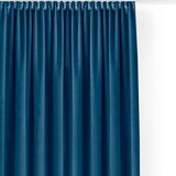 Filumi Modra žametna zavesa za delno zatemnitev 140x175 cm Velto – | Shoptok.si