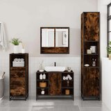  3-dijelni set kupaonskog namještaja boja hrasta drveni | shoptok.hr