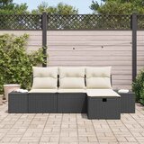  Sjedeća garnitura za vrt 4 kom. poliratan Svjetlosiva 239 x 117 x 85 cm | shoptok.hr