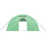  Staklenik s čeličnim okvirom zeleni 96 m² 24 x 4 x 2 m | shoptok.hr