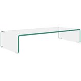 vidaXL Stalak za TV /Monitor Prozirno Staklo 70x30x13 cm | shoptok.hr
