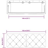  Jastuk za uzglavlje plavi 140 cm baršunasti | Eponuda.com
