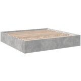 vidaXL Okvir kreveta boja betona 200x200 cm od konstruiranog drva | shoptok.hr