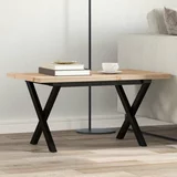  Stolić za kavu X-oblika 80x50x40 5 cm od borovine i željeza