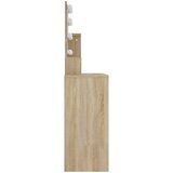  Toaletni stolić LED boja hrasta sonome 86,5 x 35 x 136 cm | shoptok.hr