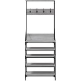  Stalak za odjeću i cipele siva boja hrasta sonome 70x34x184 cm | shoptok.hr