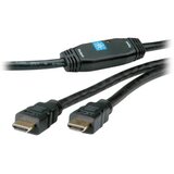 Roline HDMI priključni kabel HDMI-A vtič\, HDMI-A vtič 30.00 m črna 14.01.3465 #####4K UHD\, zaščiten\, aktivno z ojačitvijo signala HDMI kabel, (20434605) | Shoptok.si