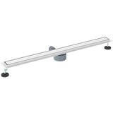 Tuš kanal 2-u-1 sa 360° sifonom Srebrno 100 cm | shoptok.hr