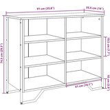  Komoda boja hrasta sonome 91x35 5x74 5 cm od konstruiranog drva | shoptok.hr