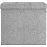  Sklopiva košara za rublje siva 64 5x34 5x59 cm umjetno platno | shoptok.hr