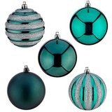  Set božićnih kuglica Plava PVC 8 x 9 x 8 cm (4 kom.) | shoptok.hr