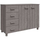  Komoda HAMAR svetlo siva 113x40x80 cm trdna borovina, (20656101) | Shoptok.si