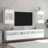  Zidni TV ormarić s LED svjetlima bijeli 40 x 30 x 60 5 cm | shoptok.hr