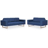 vidaXL 2-dijelni set sofa od tkanine plavi | shoptok.hr