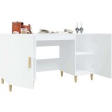  Radni stol bijeli 140 x 50 x 75 cm od konstruiranog drva | shoptok.hr