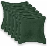  Presvlaka za jastuk 6 pcs HOUTEN Tamnozelena 50 x 50 cm Bouclé | shoptok.hr
