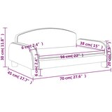  Dječja fotelja krem 70 x 45 x 30 cm od tkanine | shoptok.hr