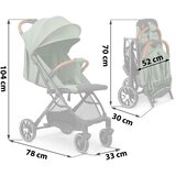 Nukido dječja kolica Paseo, zelena | shoptok.hr