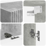 3 Komplet TV omaric 5 pcs Betonsko siva Konstruiran les, (5000132790) | Shoptok.si