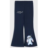 Sinsay Pamučne flare hlače sa štrasom Stitch | shoptok.hr