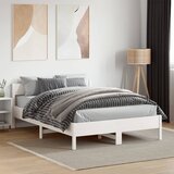  Okvir kreveta bez madraca bijeli 135 x 190 cm masivna borovina | shoptok.hr