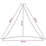  Jedrilica za sunčevu sjenu Plava i bijela 3 x 3 x 3 m HDPE | shoptok.hr
