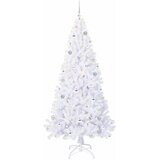  Umjetno božićno drvce s stalakom Bijelo 210 cm PVC i čelik | shoptok.hr