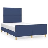  Okvir za krevet s uzglavljem plavi 120 x 200 cm od tkanine | shoptok.hr