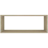vidaXL Stenske police kockaste 2 kosa sonoma hrast 60x15x23 cm, (20620616) | Shoptok.si