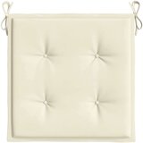 vidaXL jastuci za vrtne stolice 6 kom krem 40 x 40 x 3 cm od tkanine | shoptok.hr