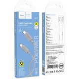 Hoco usb kabal type c na type c 3A 60W X107 1m sivi Cene