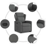  Naslonjač na podizanje od tkanine tamnosivi | shoptok.hr