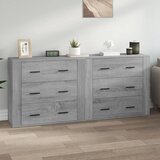  Komode 2 kom boja hrasta sonome od konstruiranog drva | shoptok.hr
