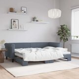 vidaXL dnevni krevet na razvlačenje bez madraca tamnosivi 80x200 cm | shoptok.hr