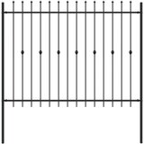  Ograda sa šiljcima Asten Crna 200 x 200 cm | shoptok.hr