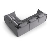 Micadoni Temno siva kotna sedežna garnitura iz tkanine bouclé (desni kot/v obliki črke L) Bloom – Home | Shoptok.si
