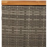  Kutija za pohranu siva 110x55x63cm poliratan drvo bagrema | shoptok.hr