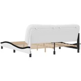  Okvir za krevet bez madraca Hvar bijelo-crni 180x200cm umjetna koža | shoptok.hr