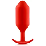 b-Vibe Analni čep - Snug Plug 6, rdeč