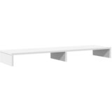  Stalak za monitor bijeli 100 x 27 x 10 cm od konstruiranog drva | shoptok.hr