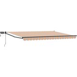 Ručna zlačivna tenda s LED diodama Plava i Narančasta 4 5 × 3 m - Antracit Plava i narančasta 4 5 × 3 m | shoptok.hr