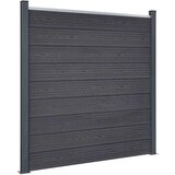  Set panela za ogradu sivi 699x186 cm WPC | shoptok.hr